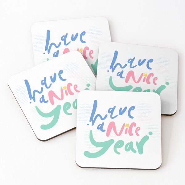 Item preview, Calligraphy handwritten text quote have a nice year happiness all year designed and sold by Unty Art.