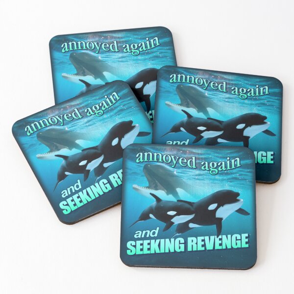 Item preview, Orca attack - annoyed again and seeking revenge word art designed and sold by snazzyseagull.