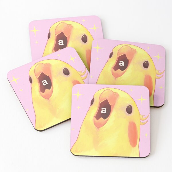 Item preview, cockatiel screaming designed and sold by CuteBlueArt.