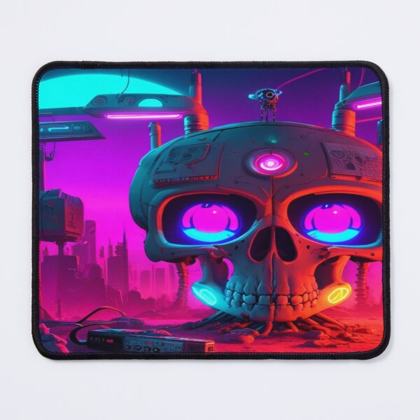 Item preview, Cyberpunk Skull designed and sold by SparkedVisions.