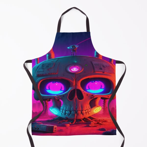 Item preview, Cyberpunk Skull designed and sold by SparkedVisions.