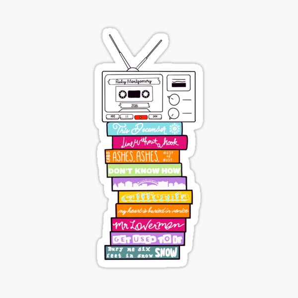 Ricky Montgomery Montgomery Ricky Album Cassettes Sticker