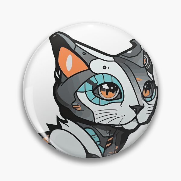 Aperçu de l'œuvre Chats robots multicolores futuristes #32 créée et vendue par SOVISART.