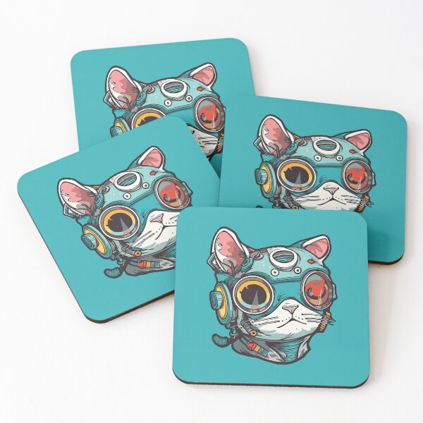 Item preview, Futuristic Multicolor Cats #13 pilot designed and sold by SOVISART.