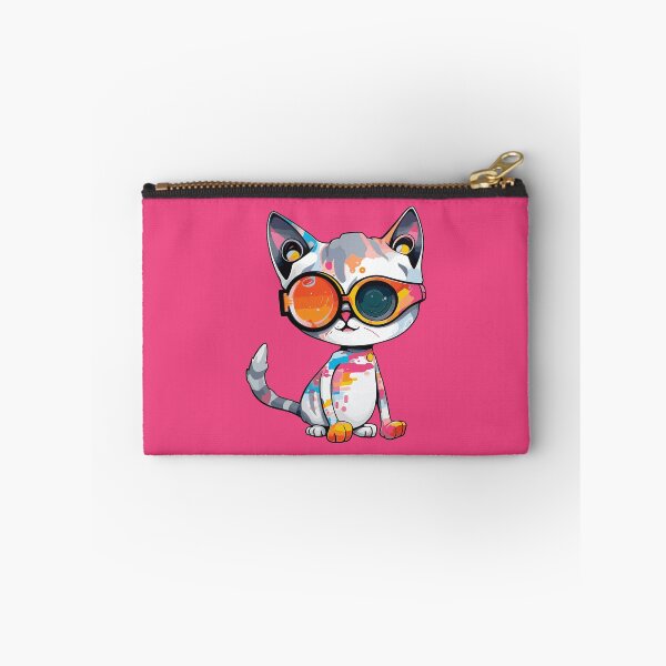 Item preview, Futuristic multicolor cats #14 orange eye designed and sold by SOVISART.