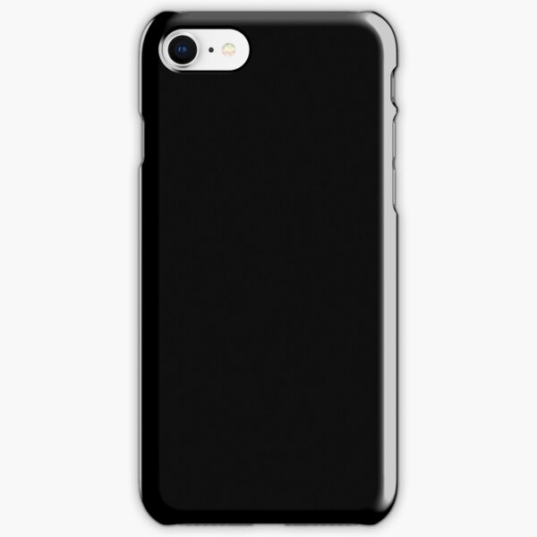Plain Solid Black iPhone Snap Case