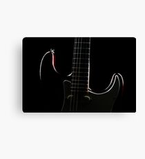 Stratocaster Guitar Outline Canvas Print