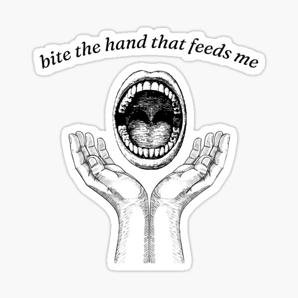 "bite the hand boygenius lyrics" Sticker for Sale by oliviamary02