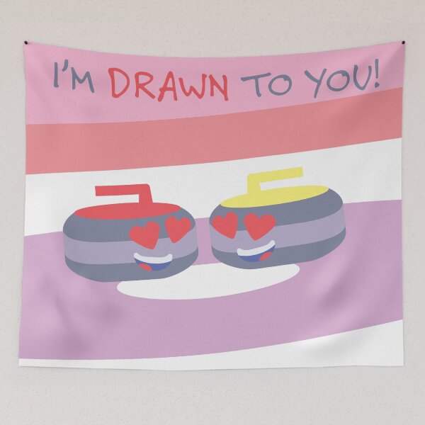 Item preview, Drawn to You Curling Valentine designed and sold by elbeesea.