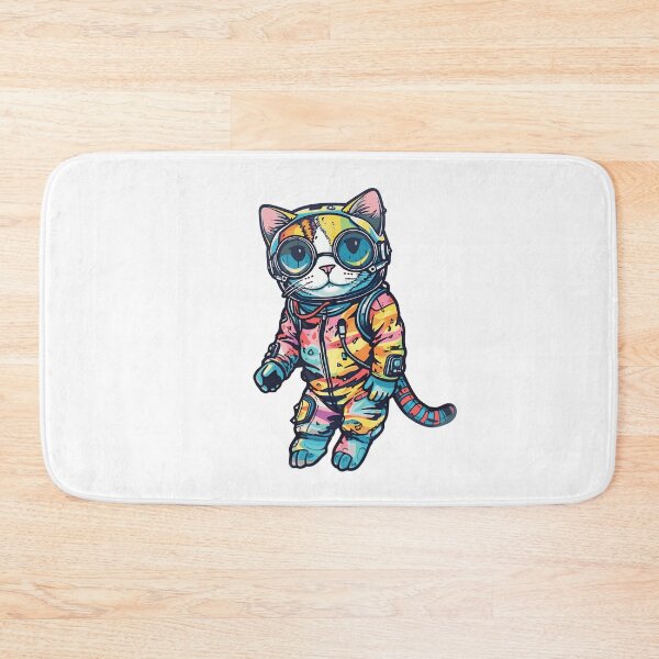 Item preview, Futuristic Multicolor Cats #15 cat astronaut designed and sold by SOVISART.