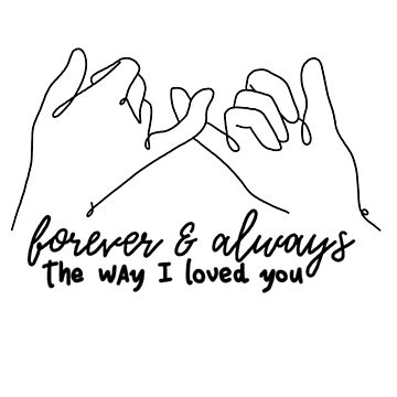 Taylor Swift Fearless Forever and Always The Way I Loved You Pinky Promisr  | Sticker