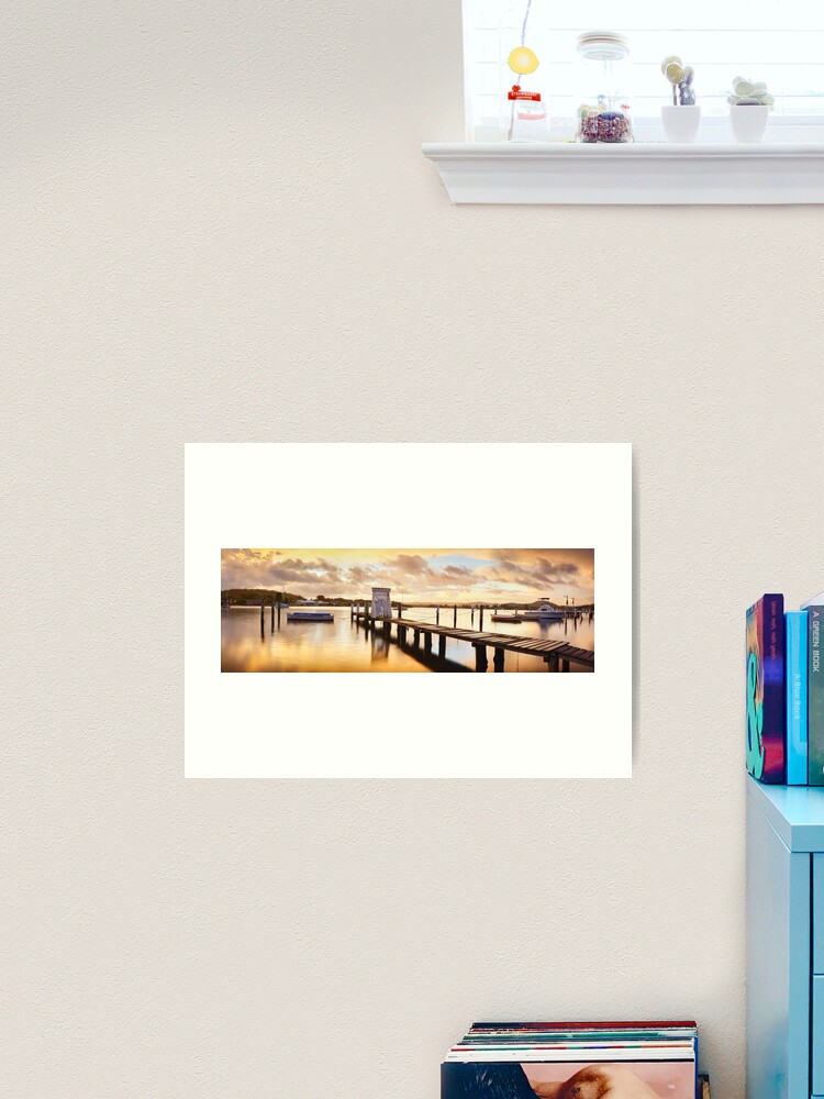 Thumbnail 2 of 3, Art Print, Davistown Jetty, New South Wales, Australia designed and sold by Chockstone.
