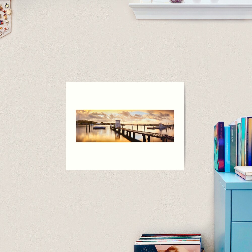 Davistown Jetty, New South Wales, Australia Art Print