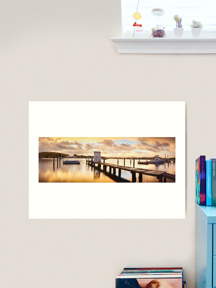 Thumbnail 2 of 3, Art Print, Davistown Jetty, New South Wales, Australia designed and sold by Chockstone.