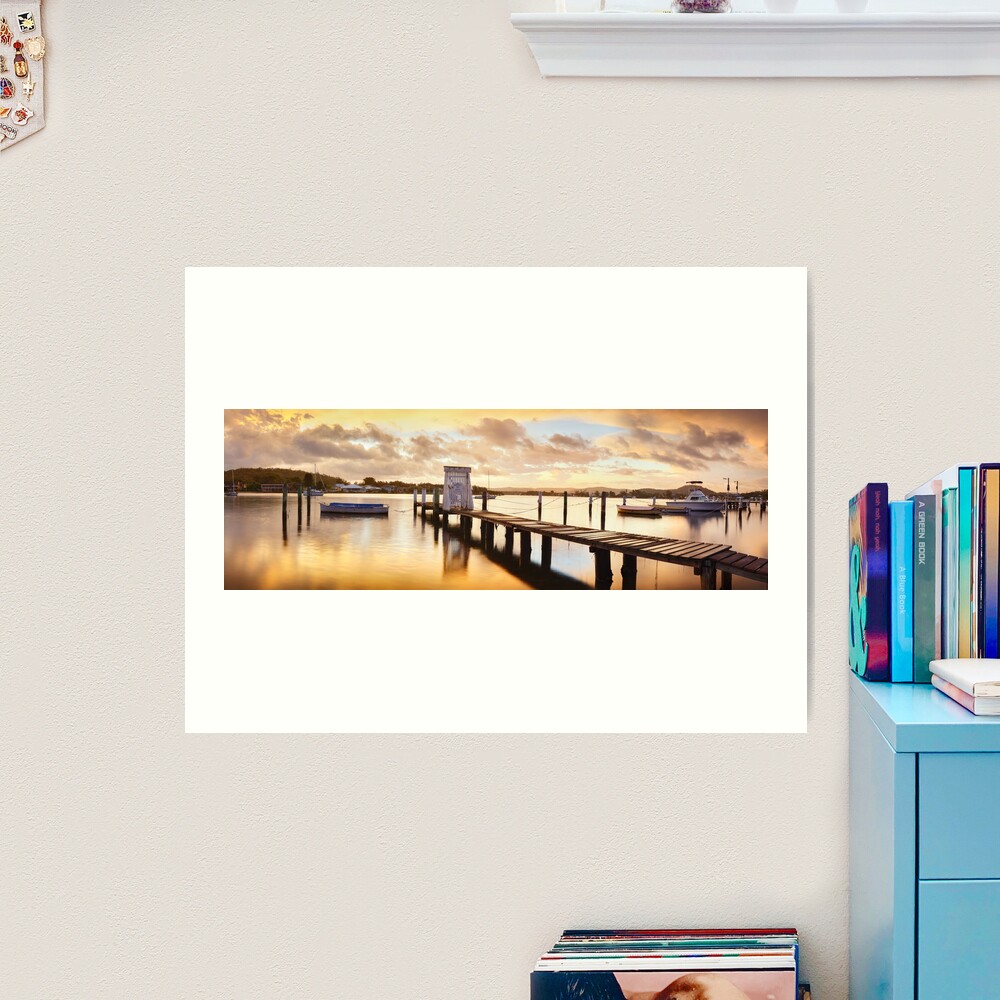 Davistown Jetty, New South Wales, Australia Art Print