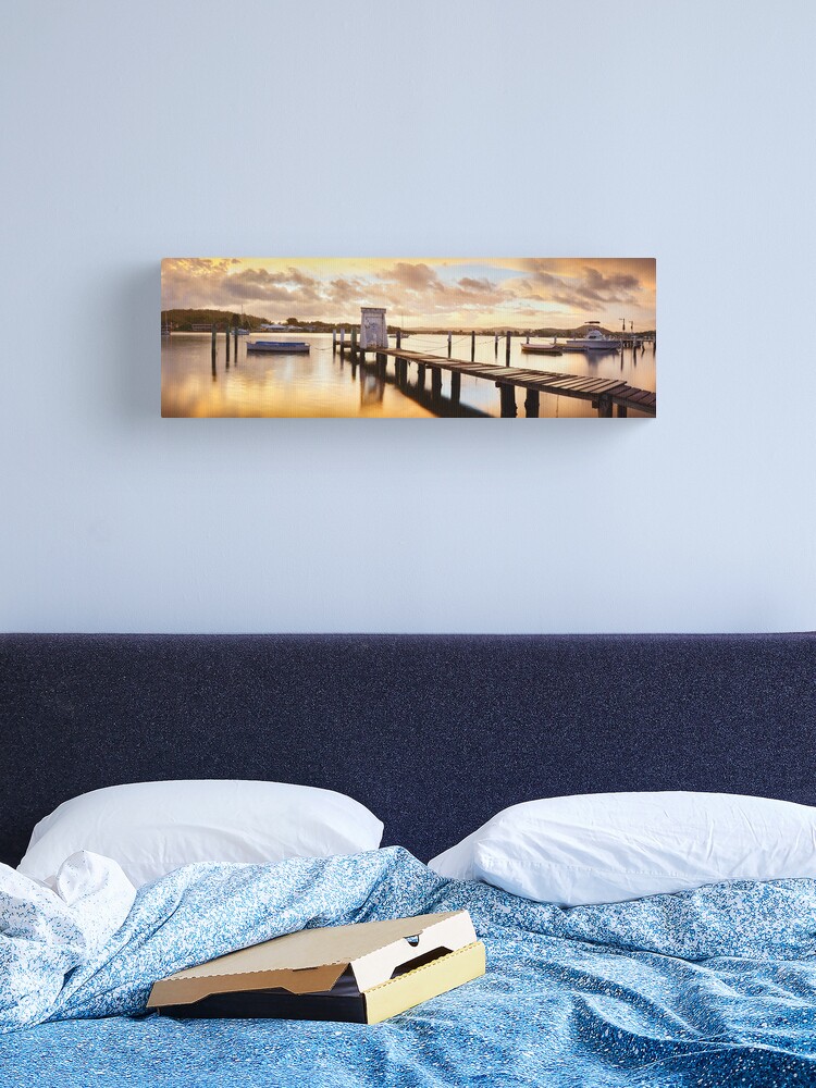 Thumbnail 2 of 3, Canvas Print, Davistown Jetty, New South Wales, Australia designed and sold by Chockstone.