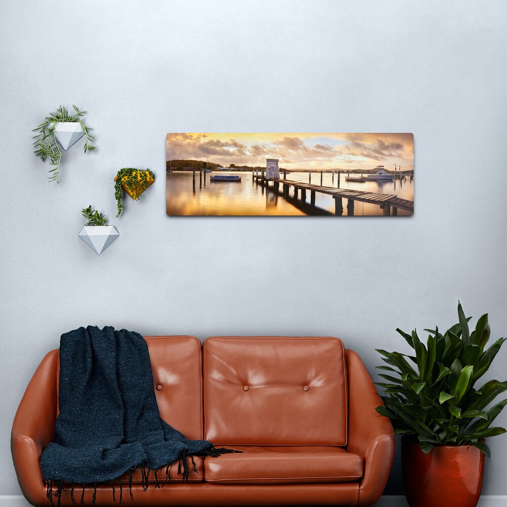 Davistown Jetty, New South Wales, Australia Metal Print