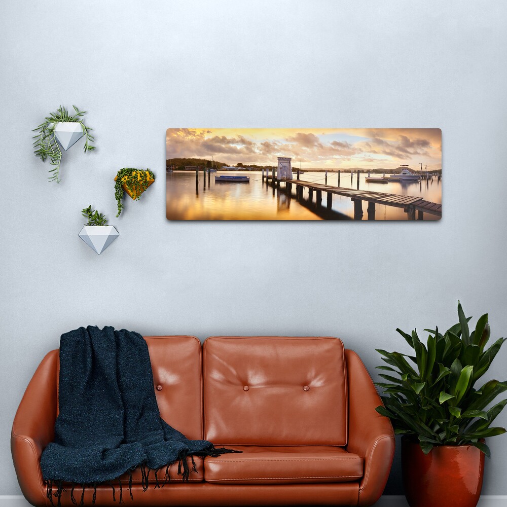 Davistown Jetty, New South Wales, Australia Metal Print