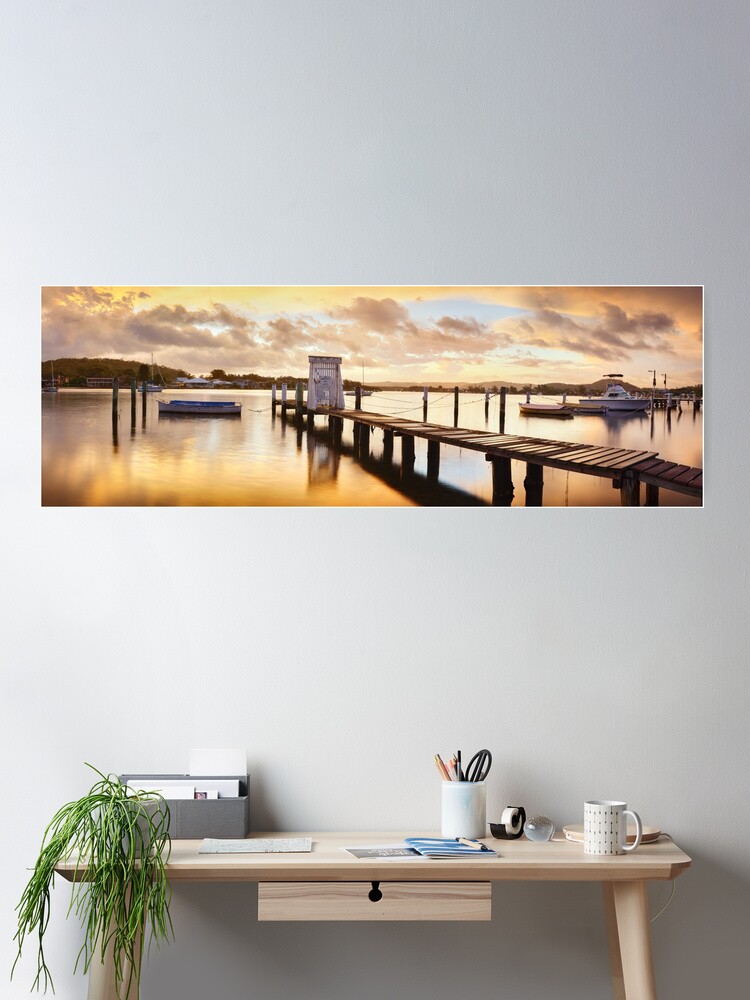 Thumbnail 2 of 3, Poster, Davistown Jetty, New South Wales, Australia designed and sold by Chockstone.