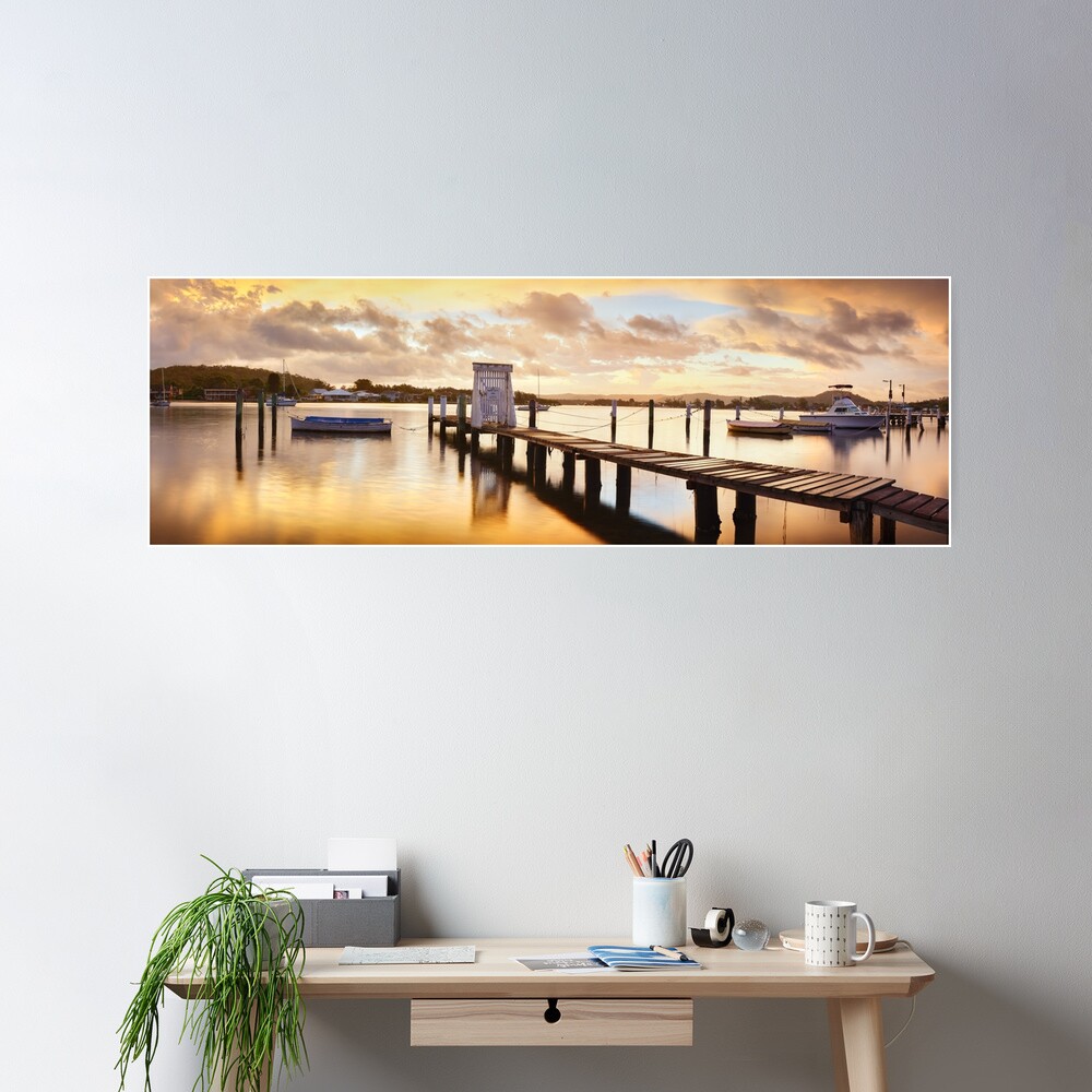 Davistown Jetty, New South Wales, Australia Poster
