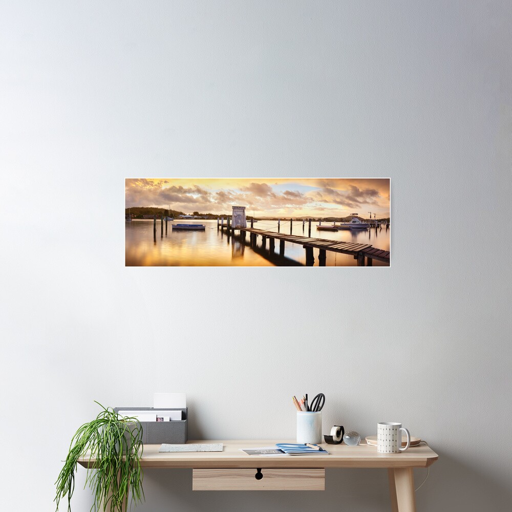 Davistown Jetty, New South Wales, Australia Poster