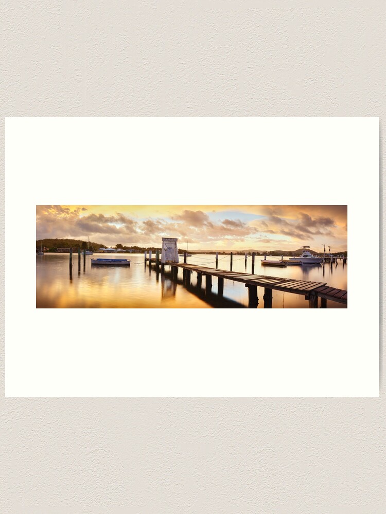 Alternate view of Davistown Jetty, New South Wales, Australia Art Print