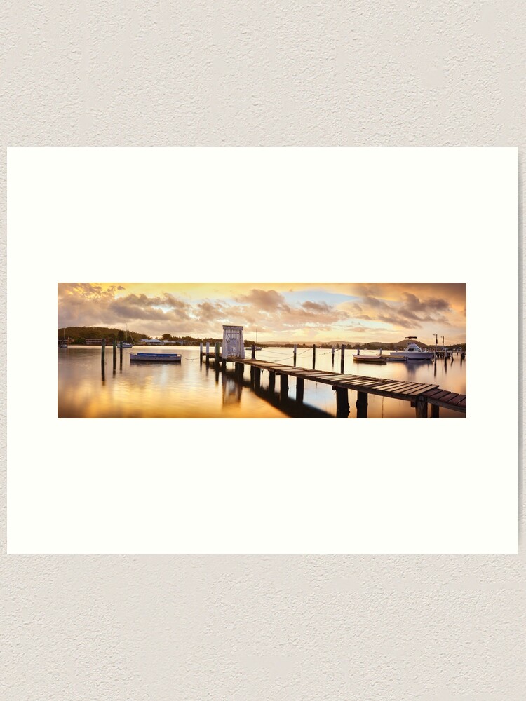 Alternate view of Davistown Jetty, New South Wales, Australia Art Print