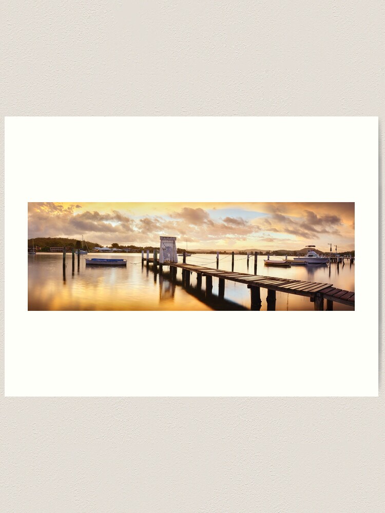 Alternate view of Davistown Jetty, New South Wales, Australia Art Print