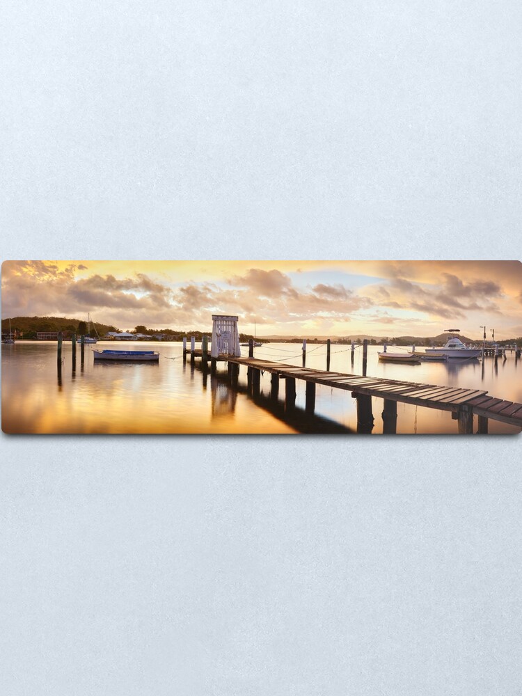 Alternate view of Davistown Jetty, New South Wales, Australia Metal Print