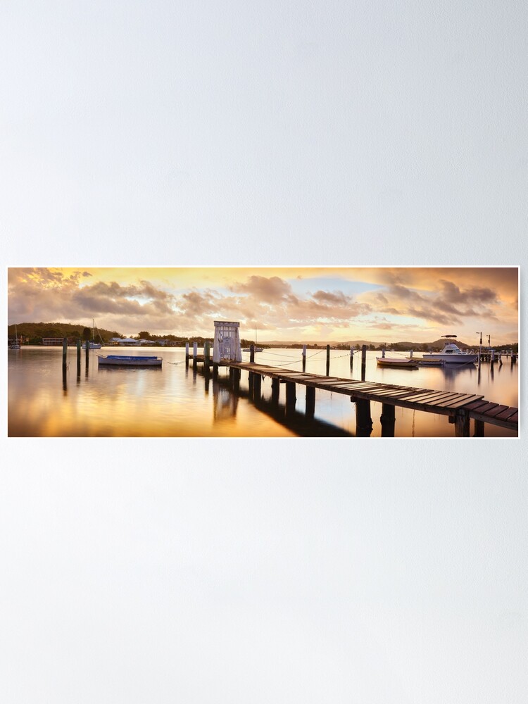 Alternate view of Davistown Jetty, New South Wales, Australia Poster