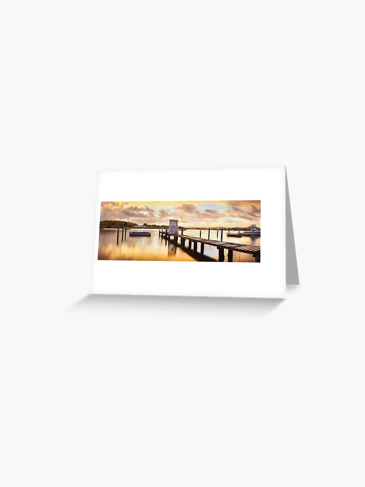 Thumbnail 1 of 2, Greeting Card, Davistown Jetty, New South Wales, Australia designed and sold by Chockstone.