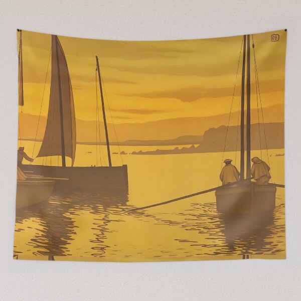 Item preview, Paul Berthon, The Sardine Fishermen designed and sold by NouveauEra.