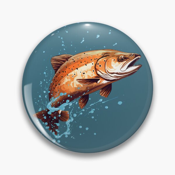 Item preview, Dripping Brown Trout designed and sold by aigcx.