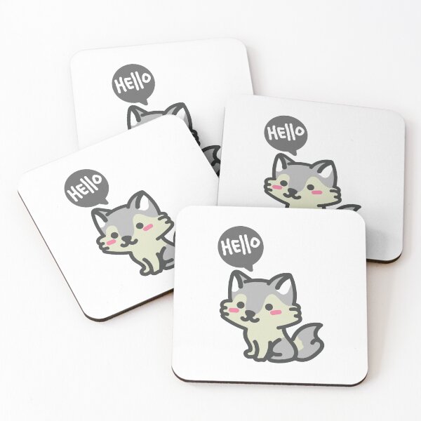 Item preview, Cute Wolf 11 Hello designed and sold by HarshBrown.