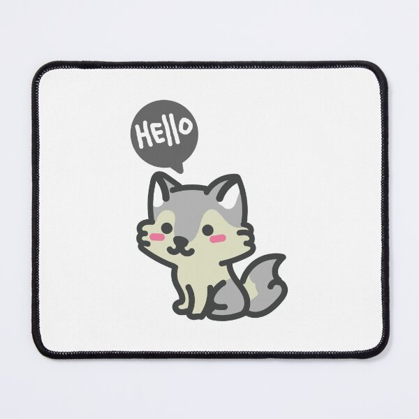 Item preview, Cute Wolf 11 Hello designed and sold by HarshBrown.