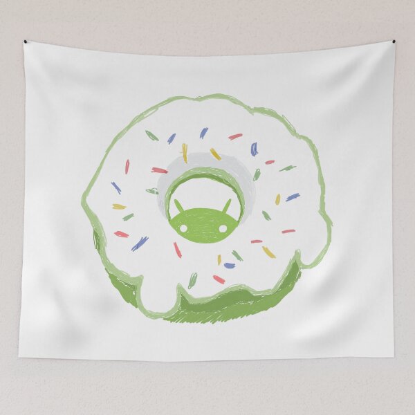 Item preview, Icon pencil drawing Android Donut logo OS Google sticker pack designed and sold by KennyLucky.