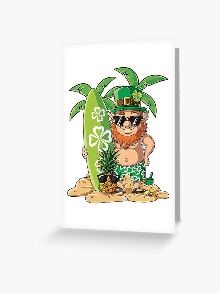 Leprechaun Hawaiian Surfing T Shirt St Patricks Day Hawaii Leprechaun Hawaiian Surfing T Shirt St Patricks Day Hawaii