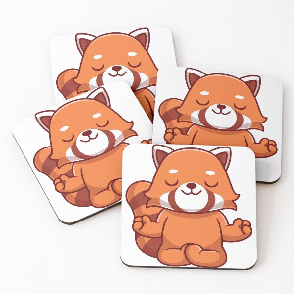 Item preview, Cute Red Panda is doing yoga designed and sold by SceneryStudio.