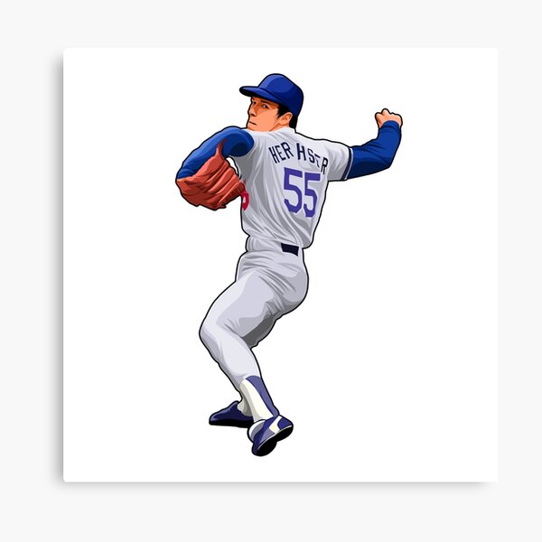 Kirk Gibson Home Run Los Angeles Dodgers Baseball Illustration Print Poster  Art