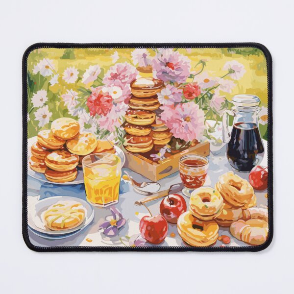 Item preview, Watercolor Picnic Illustration | A Picture-Perfect Scene with Scrumptious Treats designed and sold by PaletPatisserie.