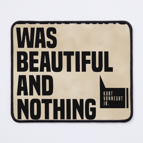 Item preview, Everything Was Beautiful And Nothing Hurt, Kurt Vonnegut Quote, Literature Typography Print, Vintage designed and sold by Studio Grafiikka.