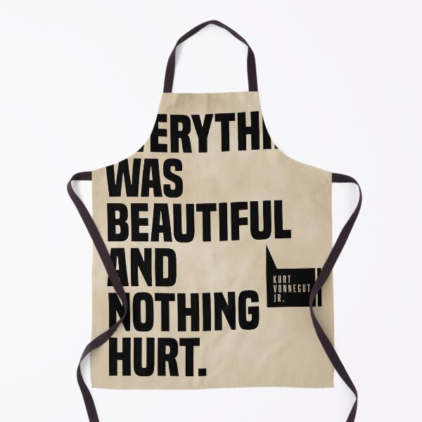 Item preview, Everything Was Beautiful And Nothing Hurt, Kurt Vonnegut Quote, Literature Typography Print, Vintage designed and sold by Studio Grafiikka.