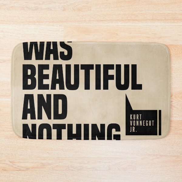 Item preview, Everything Was Beautiful And Nothing Hurt, Kurt Vonnegut Quote, Literature Typography Print, Vintage designed and sold by Studio Grafiikka.