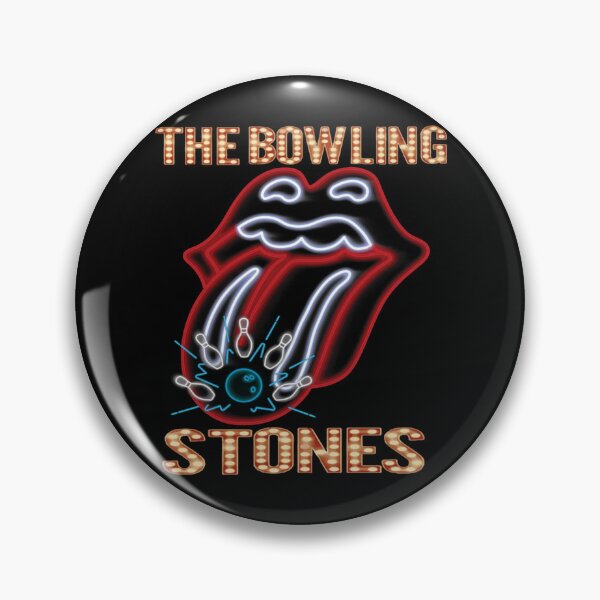 Vista previa del artículo con la obra «The Star bowling Stones Funny bolos americanos», diseñado y vendido por Traci Eckles.