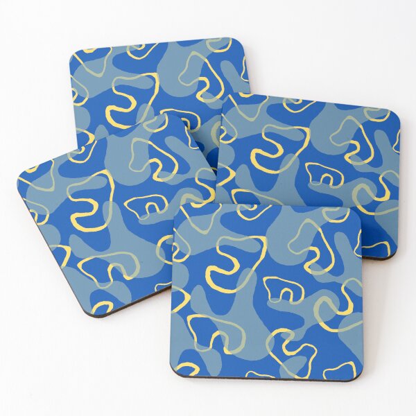 Item preview, golden and blues designed and sold by syncwithnature.
