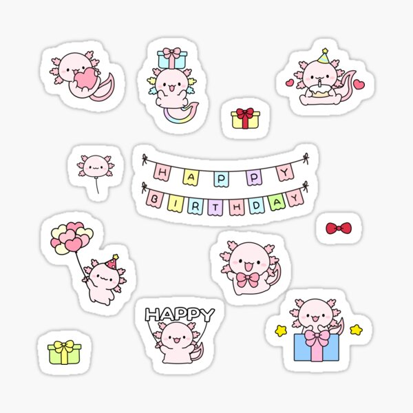 Item preview, AXOLOTL Stickers designed and sold by TheHitShop1.