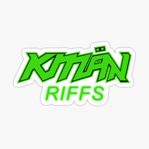 Item preview, KMaNriffs - stand alone logo - Black Infill designed and sold by KmanRiffs.
