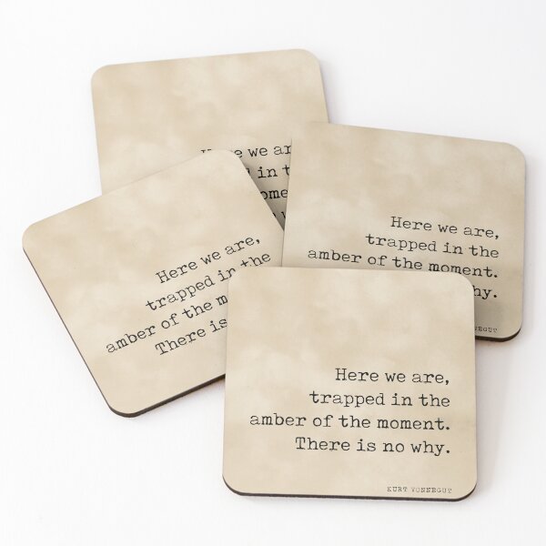 Item preview, Trapped in the amber of the moment - Kurt Vonnegut Quote - Literature - Typewriter Print - Vintage designed and sold by Studio Grafiikka.