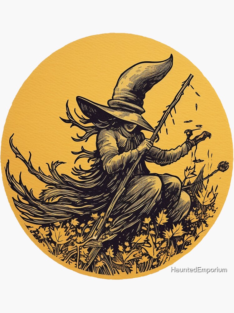 Bâton magique des sorcières' Sticker