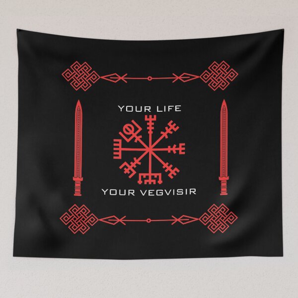 Item preview, VIKING VEGVISIR (RED) designed and sold by DEDDesign.